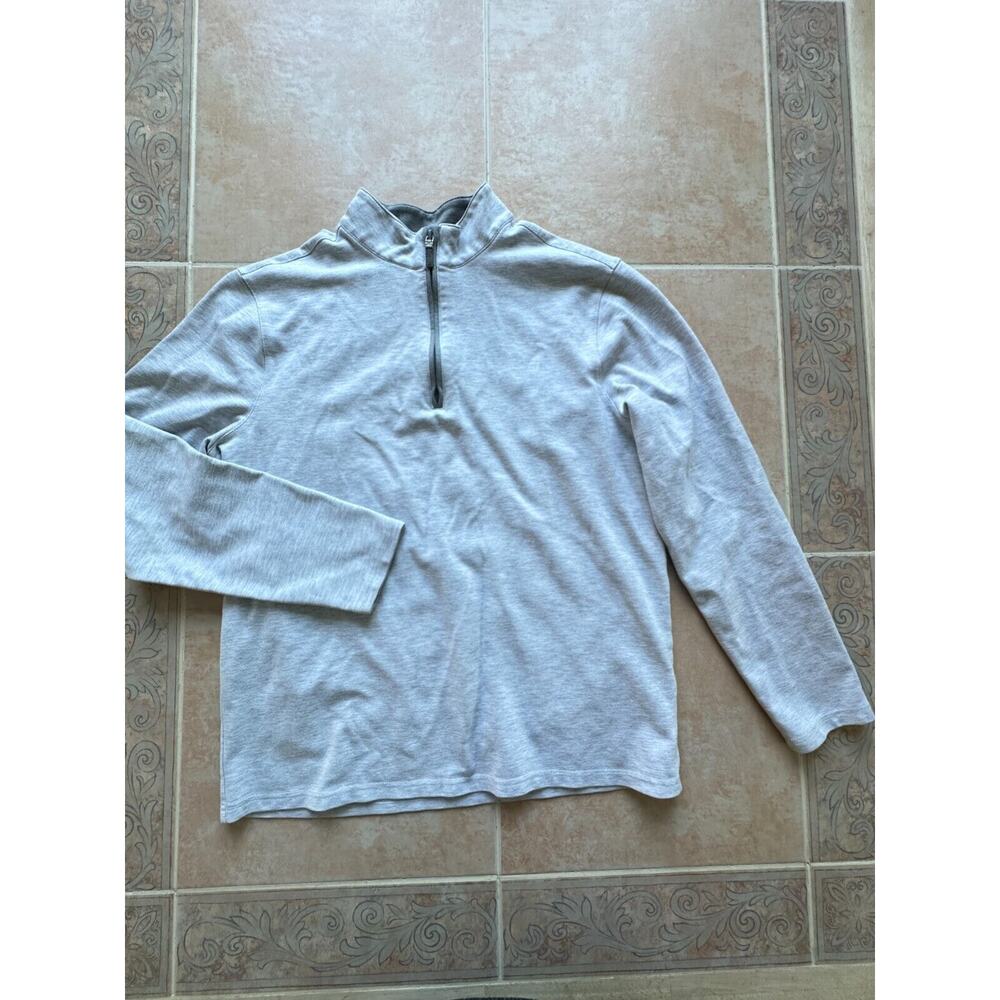 Mizzen Main pull over‎ Gray Sweater Men size S -1/4 Zip Pullover